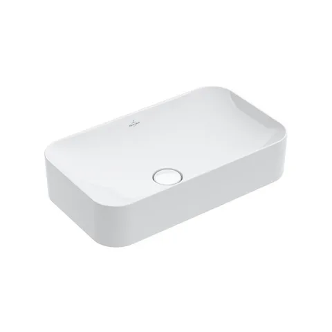 Villeroy&Boch Finion Раковина  на тумбу 600*350*115, отверстия для смесителя-отсутствуют, CeramicPlus, цвет-альпийский белый
