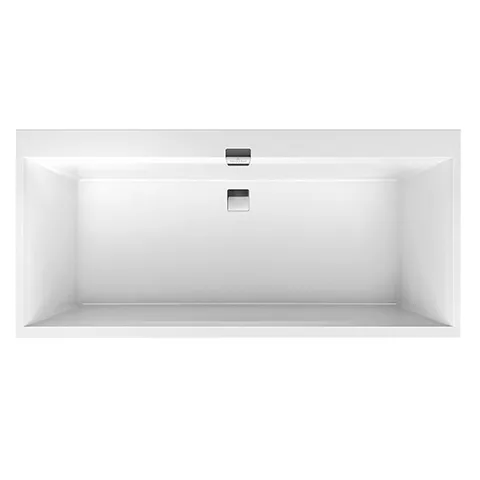 Villeroy&Boch Squaro Edge 12 Ванна 1900*900*450  ножки, слив-перелив цвет  хром и белый, ванна цвет: белый