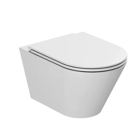 AZZURRA FORMA Унитаз подвесной 540х370х340 мм., безободковый, смыв от 3л воды, Easy Clean,  в комплекте с креплением, цвет белый (СПЕЦЦЕНА со склада!)