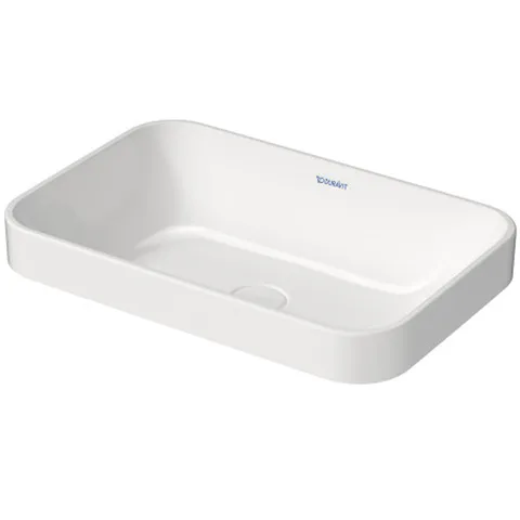 Duravit Happy D.2 Plus Раковина 600х400мм, без перелива,с выпуском с керамической крышкой цвет: белый (Спец.цена из наличия)