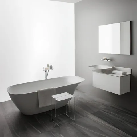 Laufen INO Ванна 1800x800x520мм, свободностоящая, с слив-переливом,  материал: композит Sentec, цвет: белый (СПЕЦЕНА с нашего склада!)