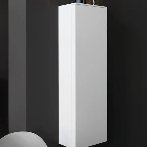 Laufen Kartell Шкаф подвесной, 400х270х1300мм, с 1 дверцей, 4 стек. полки, SX, цвет: белый матовый