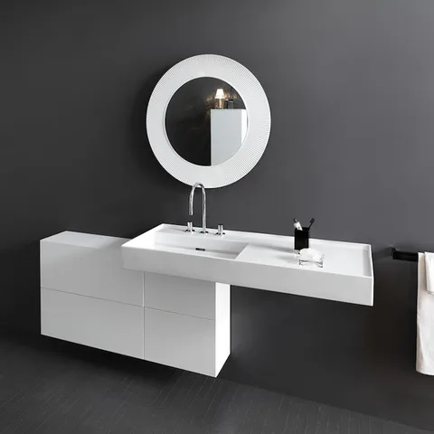 Laufen Kartell Тумба под раковину справа, 1200х270х610мм, с 1 дверцей и 2 створками, цвет: белый матовый