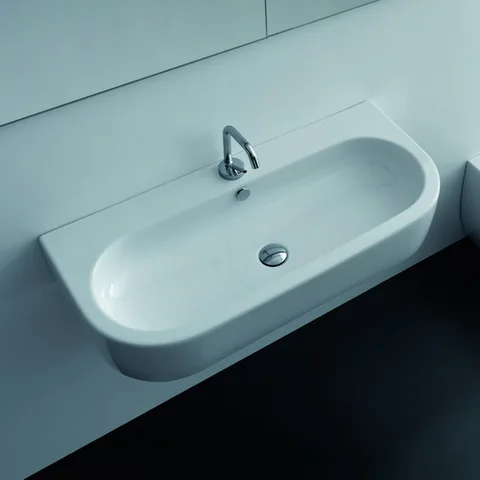 Kerasan Flo раковина 90х42 с 1 отверстием под смеситель, цвет белый