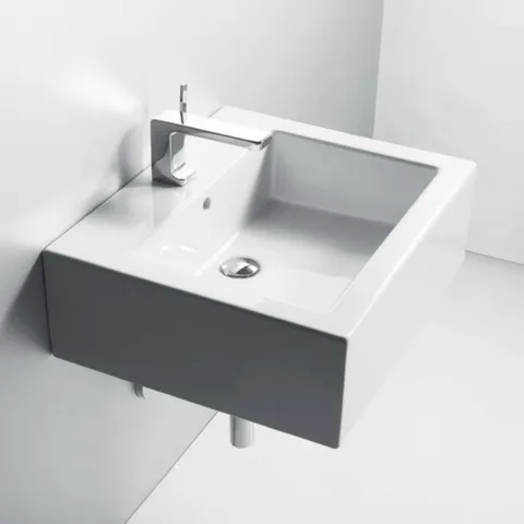 SIMAS Frozen раковина 60x50см, с 1 отв. выбитым вручную,  цвет белый