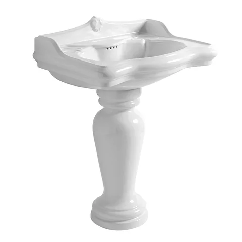 AZZURRA JUBILAEUM раковина со спинкой 70*55см с 1 отв под смеситель, цвет белый