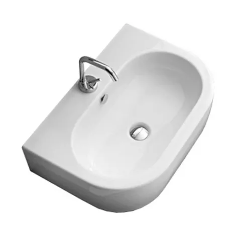 Kerasan Flo раковина 50х40 с 1 отв  под смеситель, цвет белый