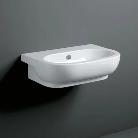 SIMAS E-LINE Раковина 650*480мм с одним намеченным отверстием подвесная, белый
