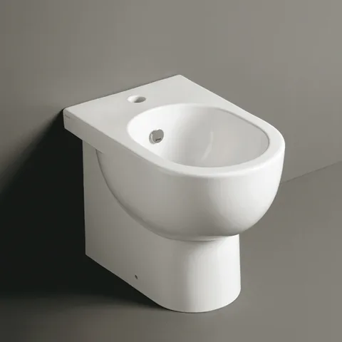 SIMAS E-LINE Биде  напольное приставное 51*35см, цвет белый