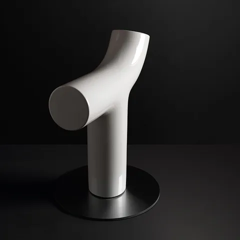 Kerasan Artwork Cтатуэтка декоративная из керамики для ванной комнаты "COW", цвет белый