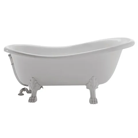 GLOBO Paestum Слив-перелив для ванн PA101/PA153/PA155, с сифоном, цвет белый