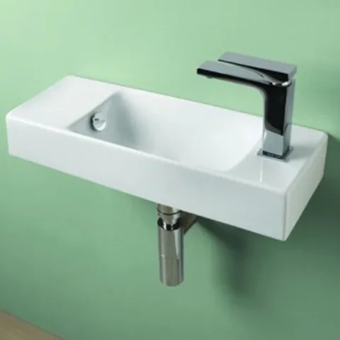 Artceram LAVAMANI BRICK  Раковина подвесная 20х54 см, с 1 отв под смеситель, со слив переливом, цвет белый.