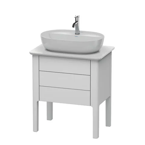 Duravit Luv Консоль из кварцевого камня с 1-м вырезом, 20x688x475, цвет белый структурный