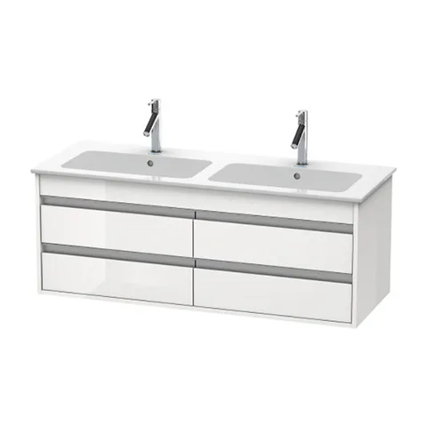 Duravit Ketho База под раковину ,для 233613,  4 выдв.ящика,480x1270x475мм , цвет белый глянцевый