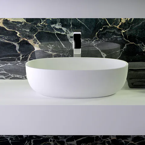 KNIEF Prime Раковина накладная  53х35х15 cm, без отв под смеситель , цвет белый матовый