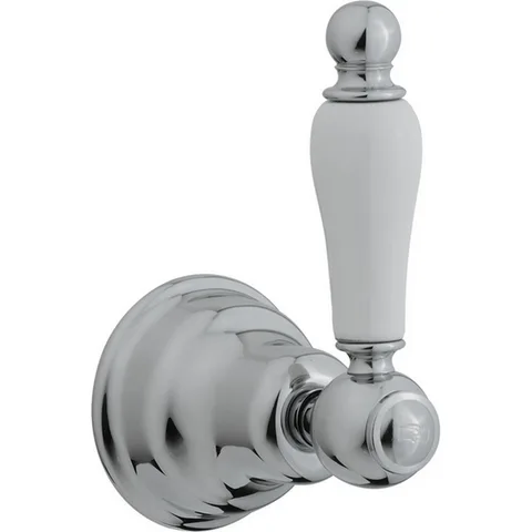 CISAL Arcana Toscana Запорный вентиль 1/2" на горячую воду,внутренняя и внешняя части в комплекте, цвет хром