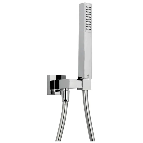 CISAL Shower Душевой гарнитур:ручная лейка,шланг 150 см,держатель настенный для лейки, цвет хром