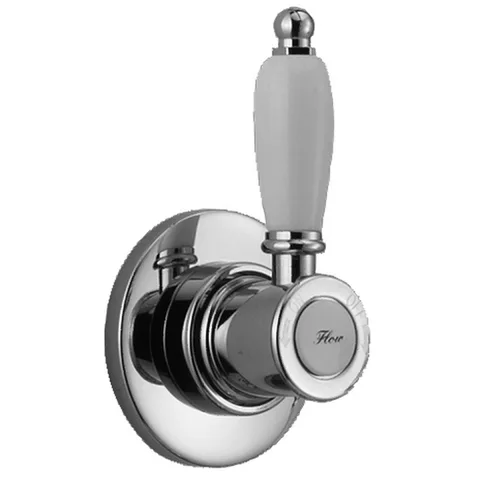 HUBER Victorian Запорный вентиль 3/4",внутренняя и внешняя части в комплекте, цвет хром (акция на товар из наличия)