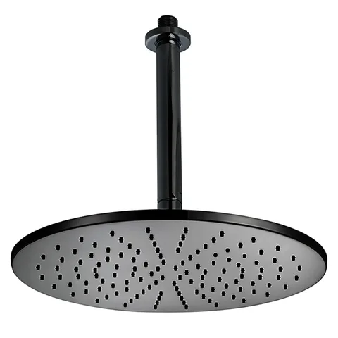 CISAL Shower Верхний душ D300 мм с потолочным держателем L180 мм, цвет черный  (СПЕЦЦЕНА на товар с нашего склада)
