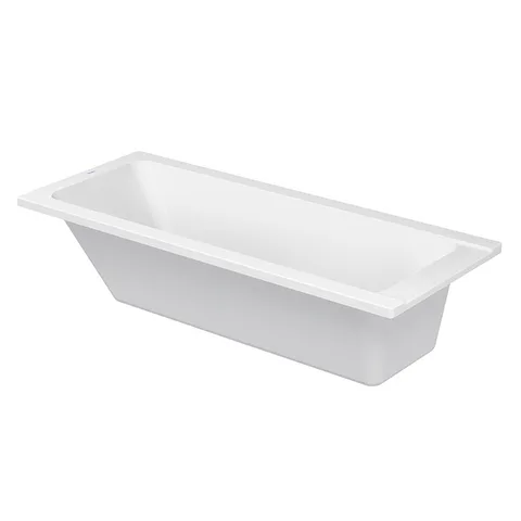 Duravit D-Code  Ванна акриловая прямоугольная 1700х700 мм см, встраиваемая, с 1 наклоном для спины, выпуск центральный , цвет белый