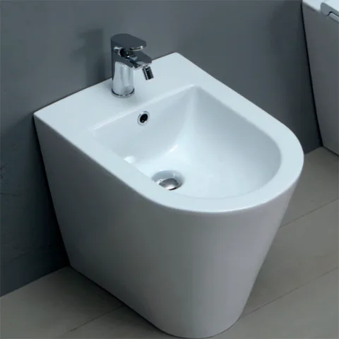 AZZURRA FORMA Биде  приставное  54х37х42см , с 1 отв под смеситель,с креплением, цвет белый