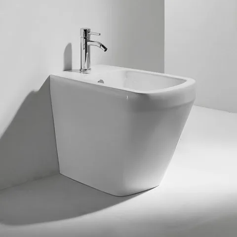 Simas Baden Baden Биде приставное 56х36 см, с 1 отв под смеситель, цвет белый (без креплений к стене F91)