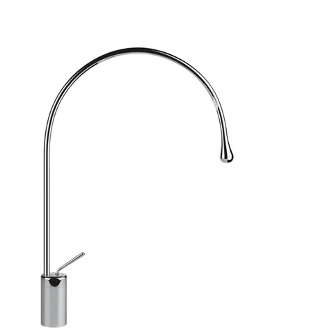 Gessi Goccia Смеситель для раковины на 1 отверстие, высокий, излив 387мм R=197, цвет: хром
