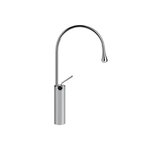 Gessi Goccia Смеситель для раковины на 1 отверстие, высокий, излив 244мм R=125, цвет: хром