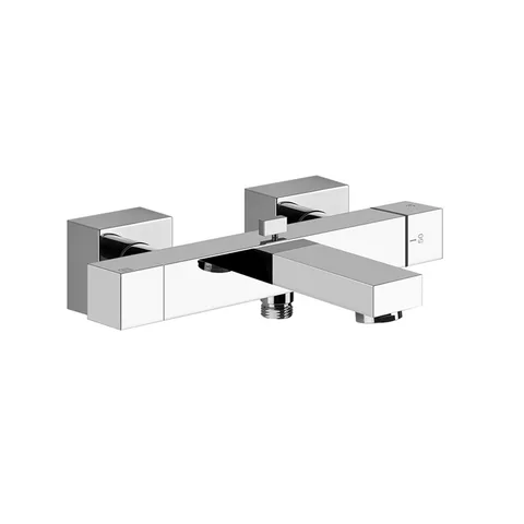 Gessi Rettangolo Термостатический смеситель для ванны с автоматическим переключателем ванна/душ, цвет: хром