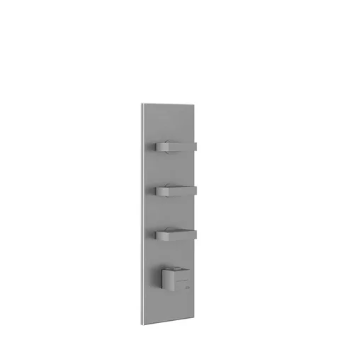 Gessi Rettangolo Встраиваемый термостат, подключение на 3/4”, с 3мя независимыми выходами(внешние части), цвет: хром