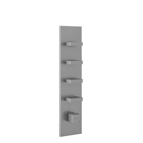 Gessi Rettangolo Встраиваемый термостат, подключение на 3/4”, с 4мя независимыми выходами(внешние части), цвет: хром