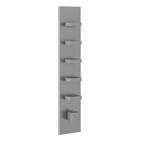Gessi Rettangolo Встраиваемый термостат, подключение на 3/4”, с 5ю независимыми выходами(внешние части), цвет: хром