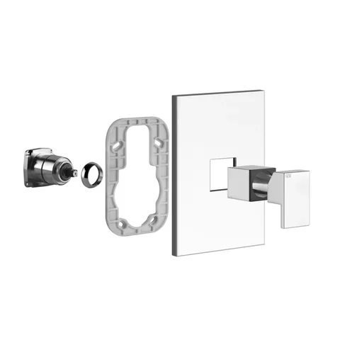 Gessi Rettangolo Встраиваемый однорычажный смеситель(внешние части), цвет: хром