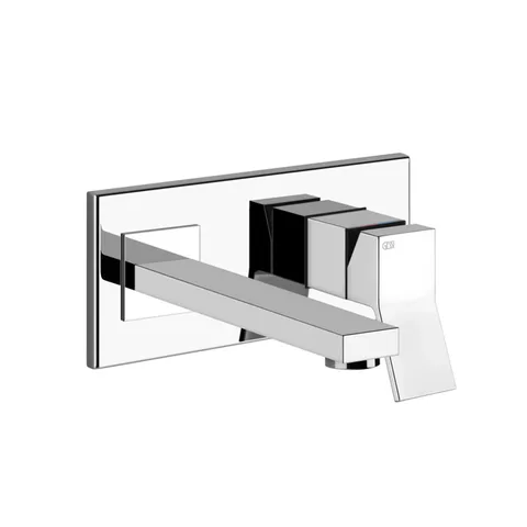 Gessi Rettangolo K Встраиваемый однорычажный смеситель для раковины, излив 201мм(внешние части), цвет: хром