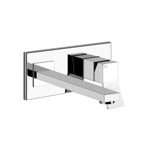 Gessi Rettangolo K Встраиваемый однорычажный смеситель для раковины, излив 249мм(внешние части), цвет: хром