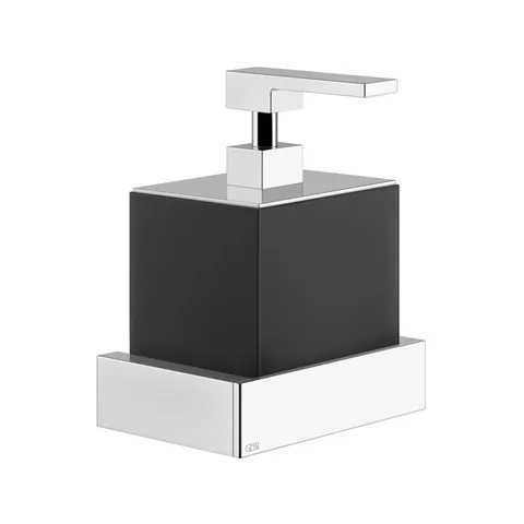 Gessi Rettangolo Дозатор для жидкого мыла подвесной, цвет: хром/черный