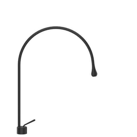 Gessi Goccia Смеситель для раковины на 1 отверстие, излив 387мм R=197, цвет: черный