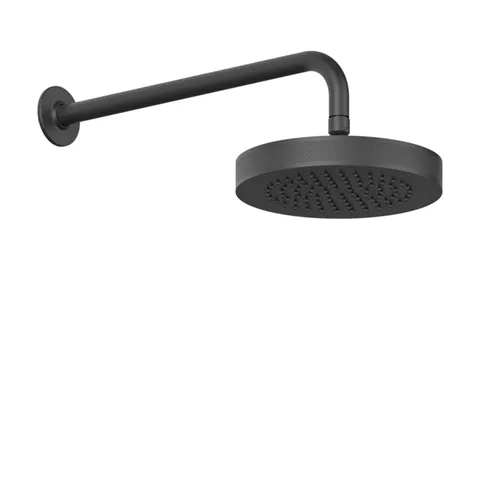 GESSI INCISO Душевая головка настенная, шарнирная на 1/2”,  Ø218мм, цвет: nero XL