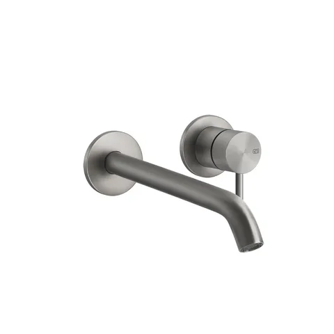 GESSI 316 Встраиваемый смеситель с изливом 210-180мм (внешние части), цвет: steel brushed