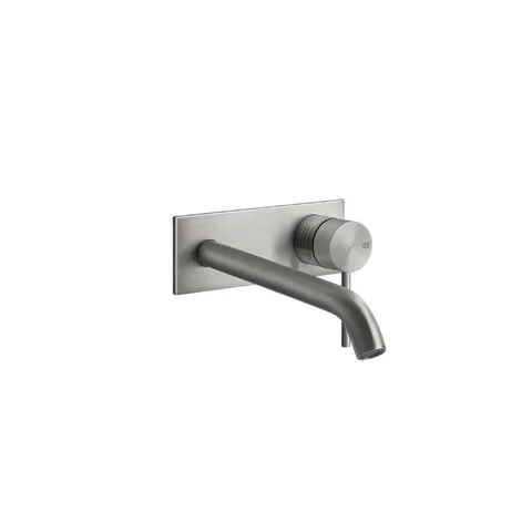 GESSI 316 Встраиваемый смеситель для раковины с изливом 200-170мм (внешняя часть), цвет: steel brushed