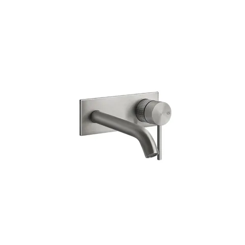 GESSI 316 Встраиваемый смеситель для раковины с изливом 146-116мм (внешняя часть), цвет: steel brushed