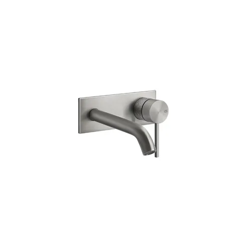 GESSI 316 Встраиваемый смеситель для раковины с изливом 146-116мм (внешняя часть), цвет: steel brushed