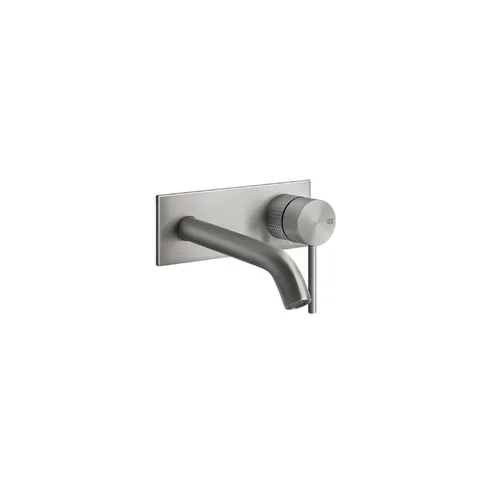 GESSI 316 Встраиваемый смеситель для раковины с изливом 200-170мм (внешняя часть), цвет: steel brushed