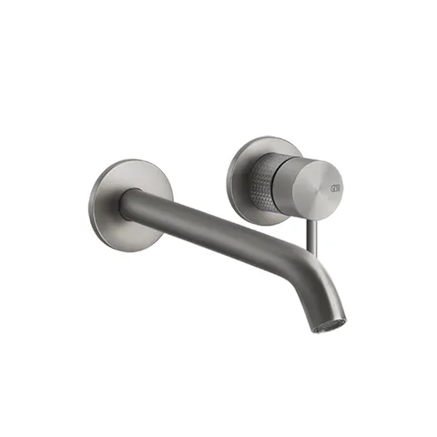 GESSI 316 Встраиваемый смеситель для раковины с изливом 200-170мм (внешняя часть), цвет: steel brushed