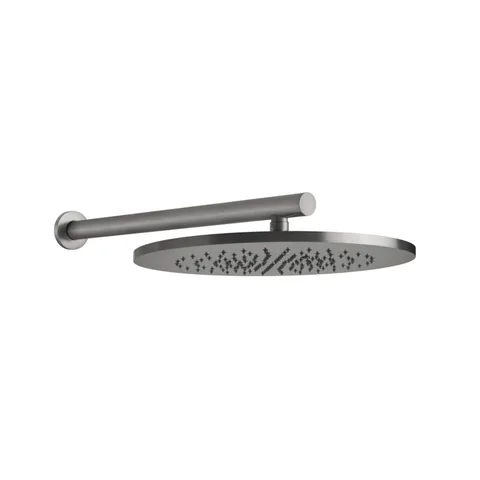 GESSI 316 Душевая головка шарнирная для настенного крепления на 1/2", Ø350мм, цвет: steel brushed