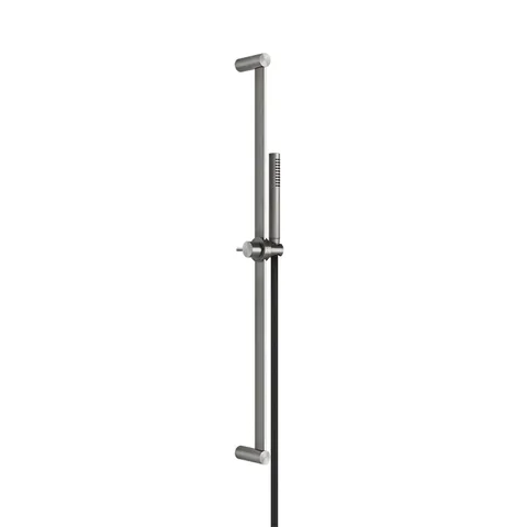 GESSI 316 Штанга в комплекте с душевой лейкой с легкой очисткой, шланг 1,50 м, цвет: steel brushed