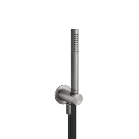 GESSI 316 Душевой комплект, +  вывод, держатель, шланг 1,50 м и душевая лейка, цвет: steel brushed