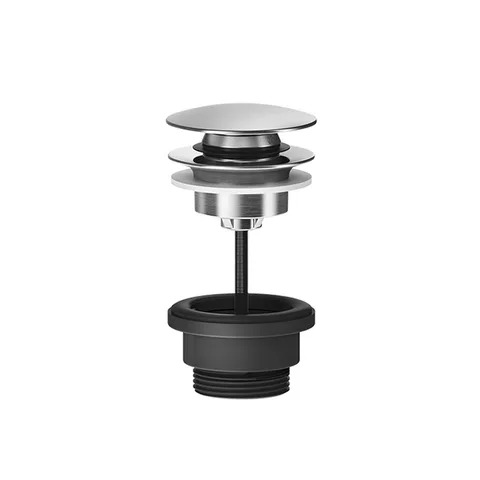 GESSI 316 Донный клапан нажимной “Stop&Go”, для раковин без перелива, цвет Steel Brushed