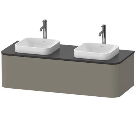 Duravit Happy D.2 Plus Раковина квадратная 400мм, без перелива, с керамической крышкой цвет внутри - белый, снаружи - белый (Спец.цена из наличия)