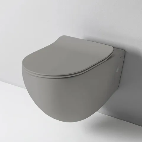 Artceram FILE 2.0  Унитаз подвесной безободковый 36х52 см, с креплениями,  цвет grigio oliva